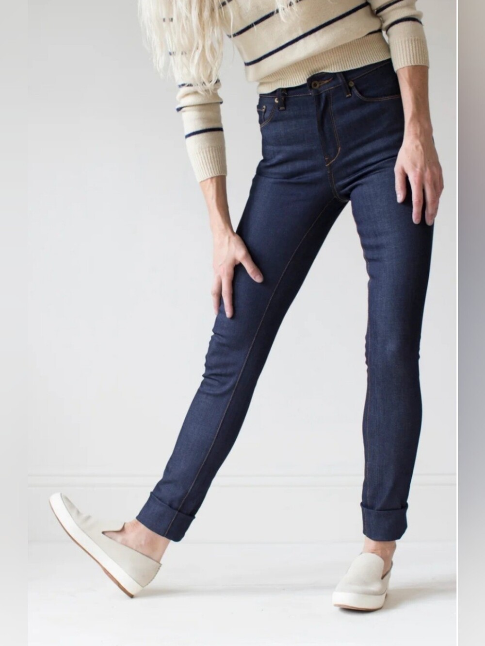 Raleigh Denim Workshop Haywood Dark Wash Hand Stitched in Raleigh NC Jeans, 29